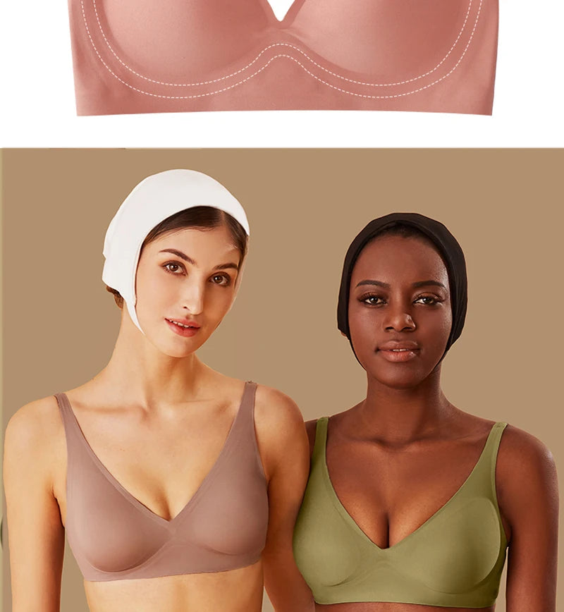 Sutiã Feminino Sem Costura e Sem Aro – Conforto Diário, Sustentação Leve e Toque Macio