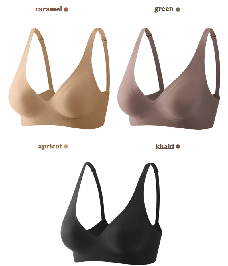 Sutiã Feminino Sem Costura e Sem Aro – Conforto Diário, Sustentação Leve e Toque Macio