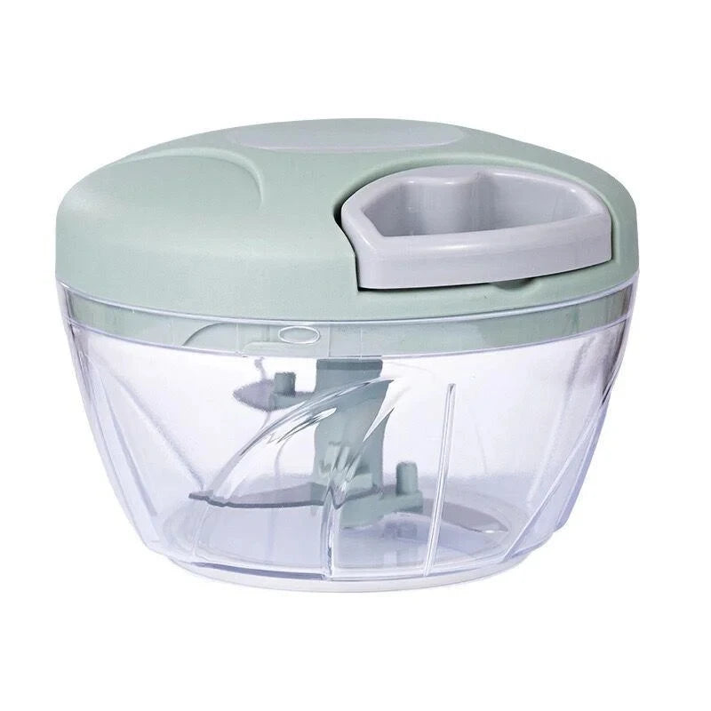Mini Processador Manual com Cordão 500ml ou 900ml – Pica, Tritura e Facilita sua Rotina na Cozinha