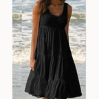Vestido Midi Feminino com Alças Finas e Costas Abertas – Elegante, Sexy e Atemporal