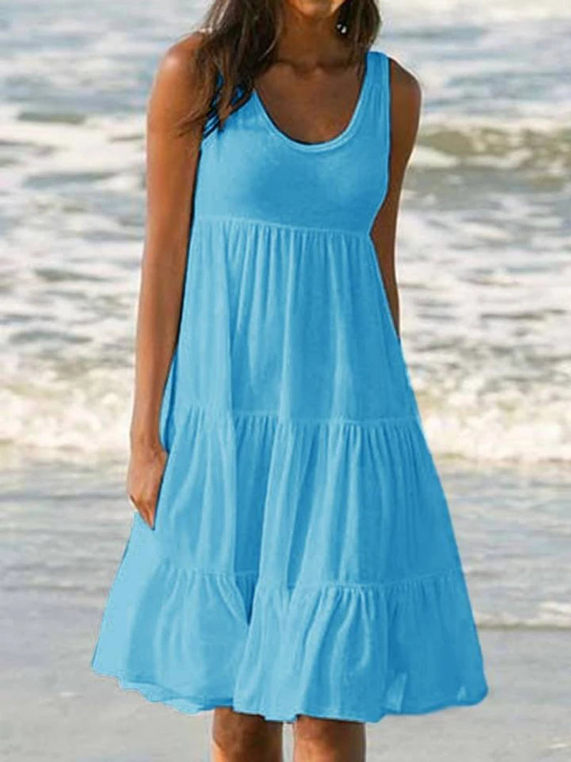 Vestido Midi Feminino com Alças Finas e Costas Abertas – Elegante, Sexy e Atemporal
