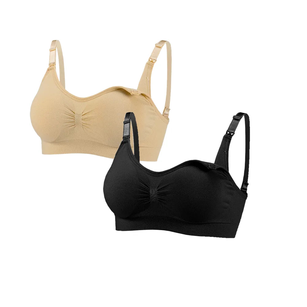 Sutiã de Amamentação Feminino Sem Aro com Fecho Frontal – Conforto, Sustentação Leve e Praticidade Diária