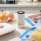 Bomba de Vácuo Elétrica Portátil Recarregável – Conservação Inteligente de Alimentos