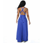 Vestido Longo Feminino Multiway Boho – Modelo Versátil com Amarrações e Caimento Elegante