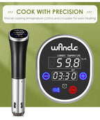 Sous Vide Profissional Wancle® IPX7 – Cozimento a Vácuo Preciso, Silencioso e à Prova d’Água