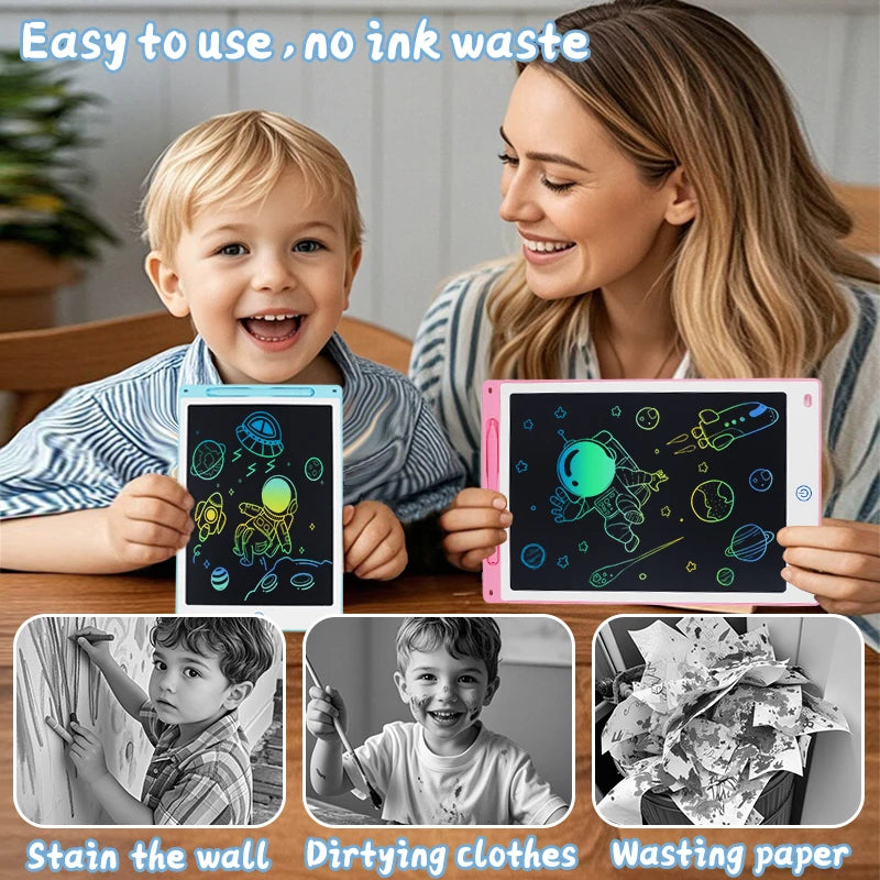 Tablet de Desenho Infantil LCD Apagável – Criatividade Sem Limites (8,5” a 16”)