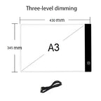 Mesa de Luz LED A3, A4 ou A5 com 3 Níveis de Brilho – Ideal para Diamond Painting, Desenho e Artesanato