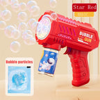 Lançador Automático de Bolhas com Foguete – Máquina de Bolhas Infantil Recarregável
