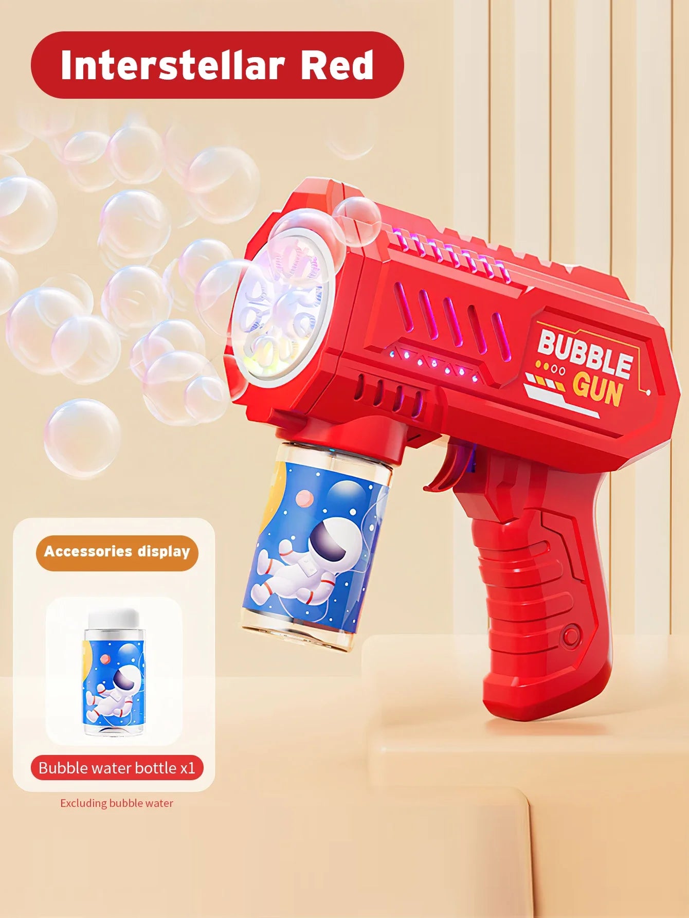 Lançador Automático de Bolhas com Foguete – Máquina de Bolhas Infantil Recarregável