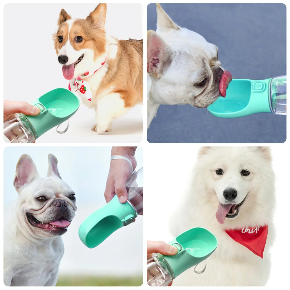 Garrafa de Água Portátil para Pets – Bebedouro Antivazamento para Passeios, Viagens e Aventuras com Seu Cão ou Gato