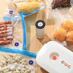 Kit Sacos a Vácuo Reutilizáveis com Bomba Elétrica USB – Conservação e Organização Inteligente