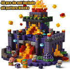 Blocos Magnéticos de Construção – Mundo Criativo com Castelo, Vila e Piscina (STEM)