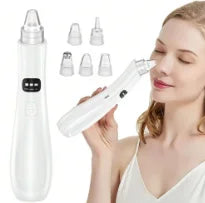 Aparelho de Limpeza Facial por Sucção com 3 Modos – Removedor de Cravos e Pele Morta Recarregável