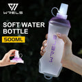 Garrafa Flexível Esportiva WRELS BPA Free – Dobrável, Leve e Ideal para Atividades ao Ar Livre