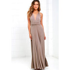 Vestido Longo Feminino Multiway Boho – Modelo Versátil com Amarrações e Caimento Elegante