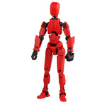 Boneco Articulado 3D Robô Transformável – Modelo Criativo para Montagem e Diversão