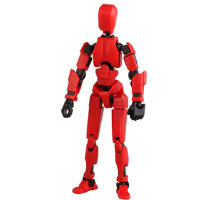 Boneco Articulado 3D Robô Transformável – Modelo Criativo para Montagem e Diversão