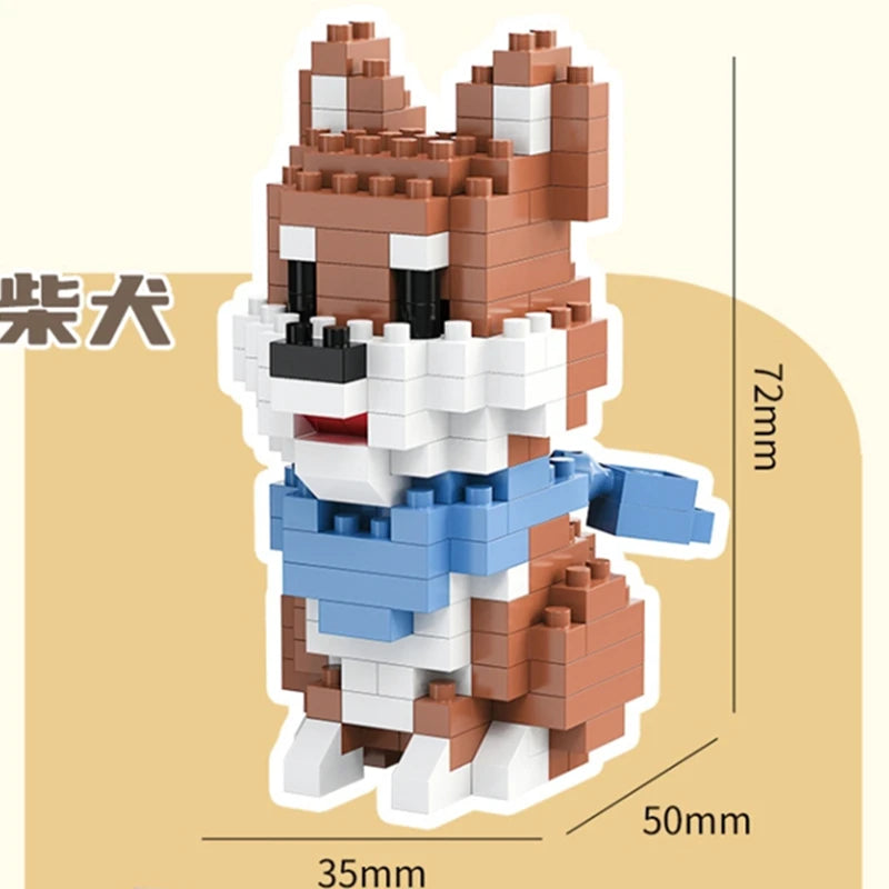 Kit de Blocos Criativos Pets – Monte Seu Cachorrinho Fofo em Mini Blocos