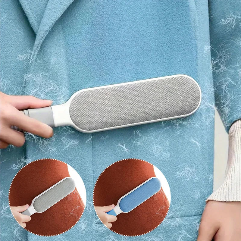 Removedor de Pelos de Pets Dupla Face – Limpeza Rápida para Roupas, Sofás e Tapetes