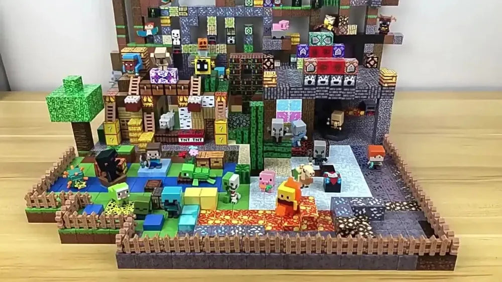 Blocos Magnéticos Educativos DIY – Kit Criativo de Construção (10 a 500 Peças)