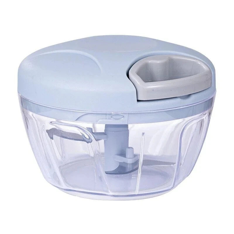 Mini Processador Manual com Cordão 500ml ou 900ml – Pica, Tritura e Facilita sua Rotina na Cozinha