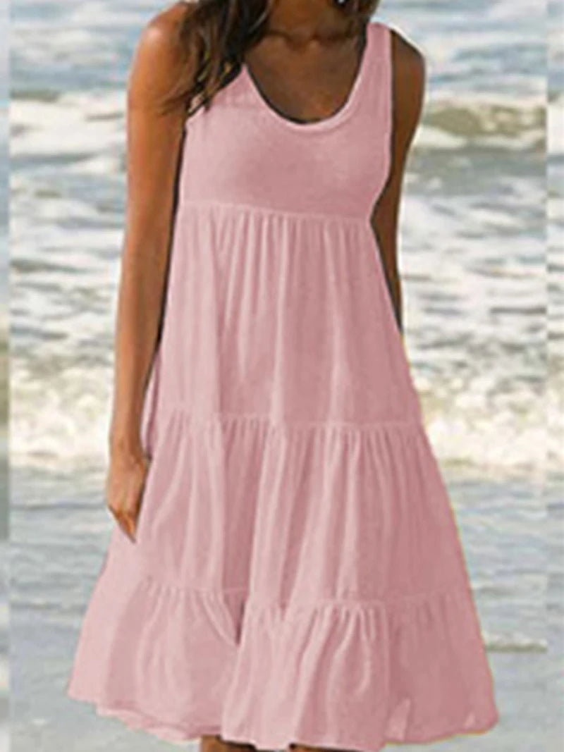 Vestido Midi Feminino com Alças Finas e Costas Abertas – Elegante, Sexy e Atemporal