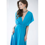 Vestido Longo Feminino Multiway Boho – Modelo Versátil com Amarrações e Caimento Elegante