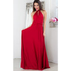 Vestido Longo Feminino Multiway Boho – Modelo Versátil com Amarrações e Caimento Elegante