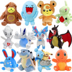 Pelúcia Pokémon Fofa (15 a 30 cm) – Pikachu, Sylveon, Charmander e Outros Personagens