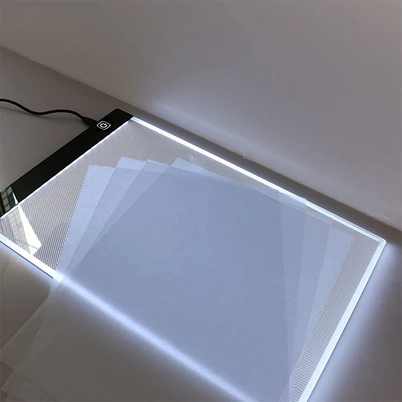 Mesa de Luz LED A3, A4 ou A5 com 3 Níveis de Brilho – Ideal para Diamond Painting, Desenho e Artesanato