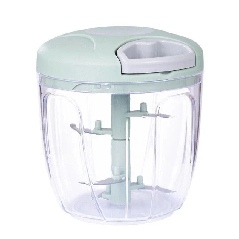 Mini Processador Manual com Cordão 500ml ou 900ml – Pica, Tritura e Facilita sua Rotina na Cozinha
