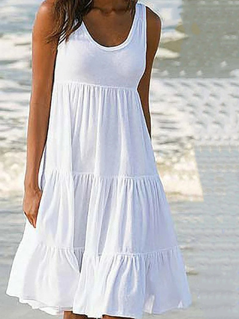 Vestido Midi Feminino com Alças Finas e Costas Abertas – Elegante, Sexy e Atemporal