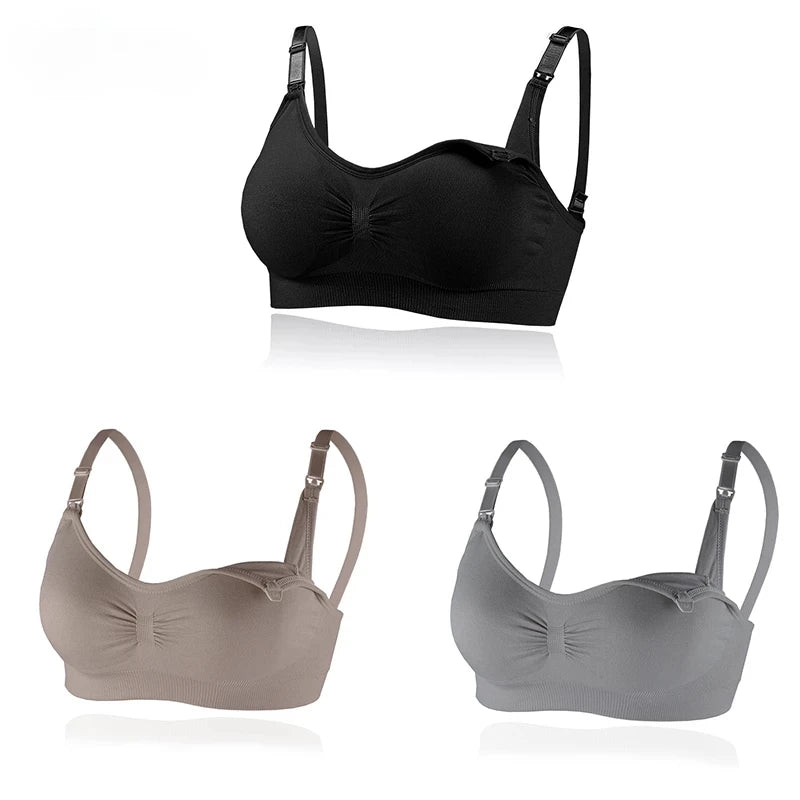 Sutiã de Amamentação Feminino Sem Aro com Fecho Frontal – Conforto, Sustentação Leve e Praticidade Diária