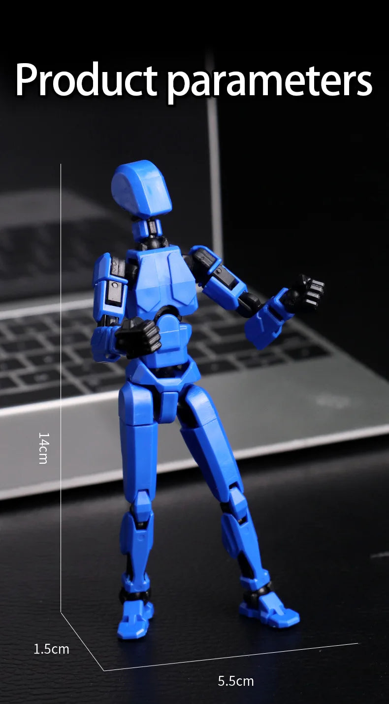 Boneco Articulado 3D Robô Transformável – Modelo Criativo para Montagem e Diversão