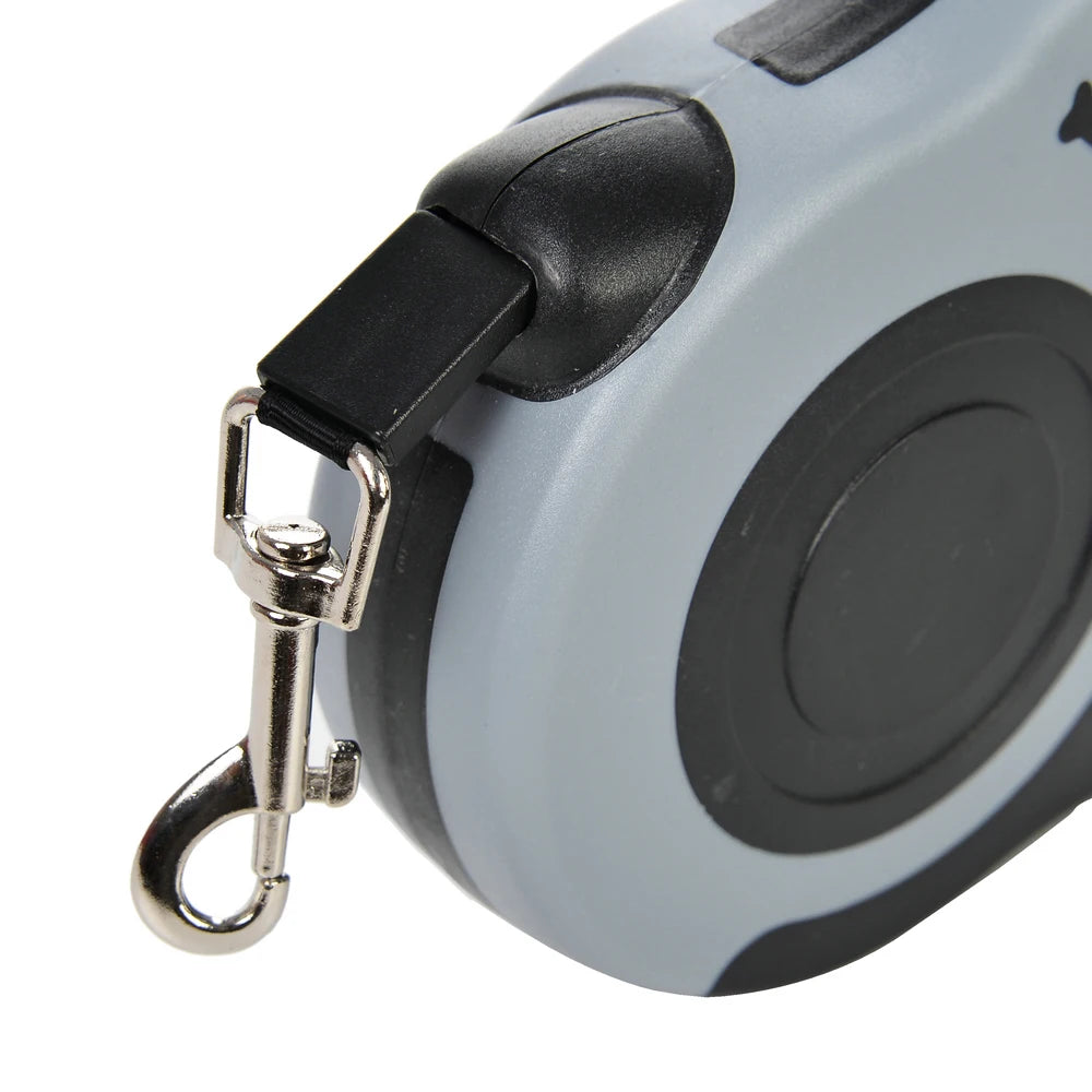 Guia Retrátil para Cães e Gatos – Coleira Automática com Trava Rápida, Resistente e Ideal para Passeios Seguros