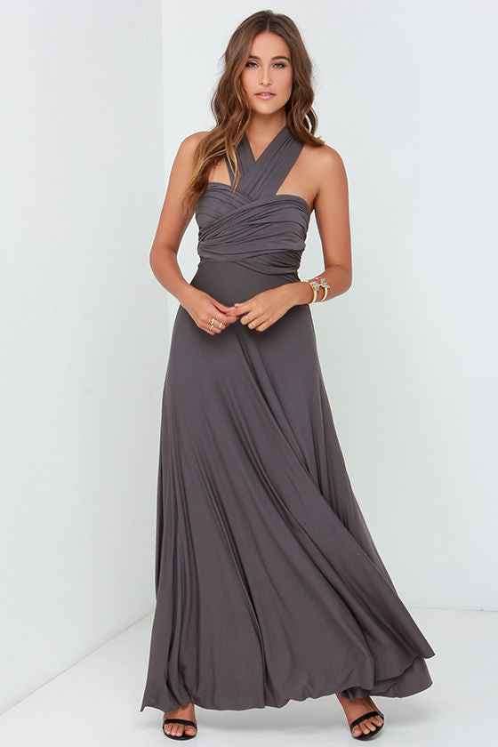 Vestido Longo Feminino Multiway Boho – Modelo Versátil com Amarrações e Caimento Elegante