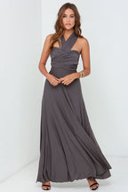 Vestido Longo Feminino Multiway Boho – Modelo Versátil com Amarrações e Caimento Elegante