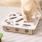 Brinquedo Interativo para Gatos com Labirinto e Bolinha – Estímulo Mental, Diversão e Atividade Diária