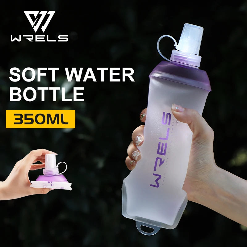 Garrafa Flexível Esportiva WRELS BPA Free – Dobrável, Leve e Ideal para Atividades ao Ar Livre