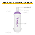 Garrafa Flexível Esportiva WRELS BPA Free – Dobrável, Leve e Ideal para Atividades ao Ar Livre