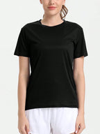 Camiseta Fitness Feminina Ultralight de Secagem Rápida – Leve, Respirável e Confortável para Treinos e Corridas