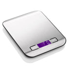 Balança Digital de Cozinha 5kg ou 10kg em Aço Inox – Precisa, Compacta e Recarregável