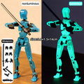 Boneco Articulado 3D Robô Transformável – Modelo Criativo para Montagem e Diversão