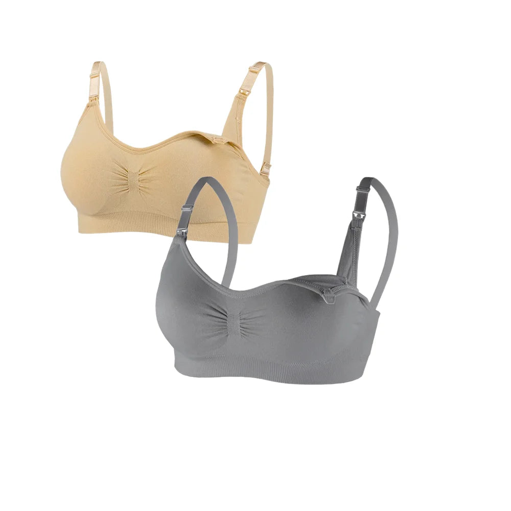 Sutiã de Amamentação Feminino Sem Aro com Fecho Frontal – Conforto, Sustentação Leve e Praticidade Diária