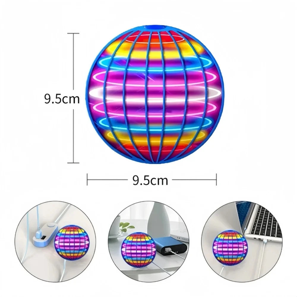 Bola Voadora Mágica com Luzes LED – Controle por Gestos | Diversão Interativa
