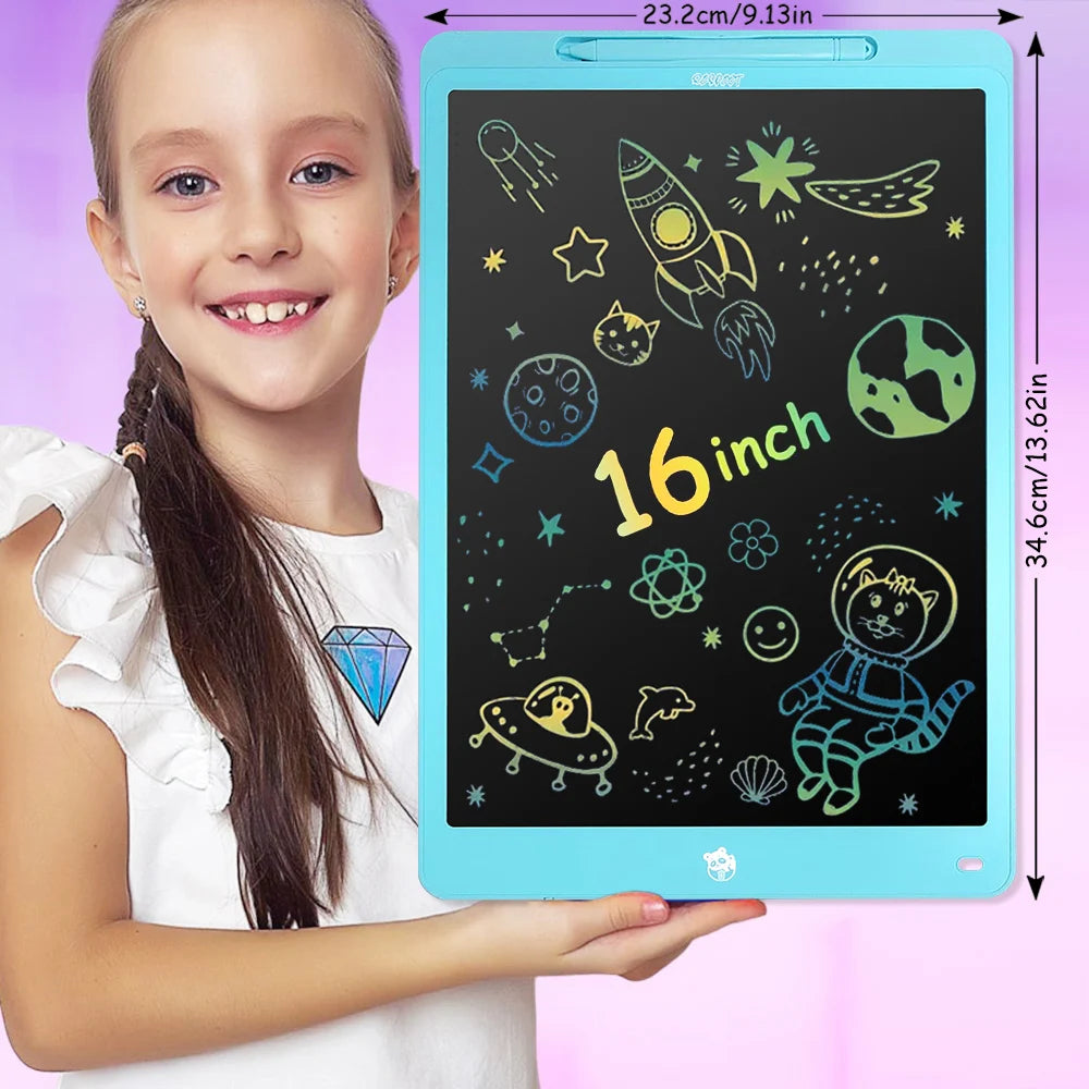 Tablet de Desenho Infantil LCD Apagável – Criatividade Sem Limites (8,5” a 16”)