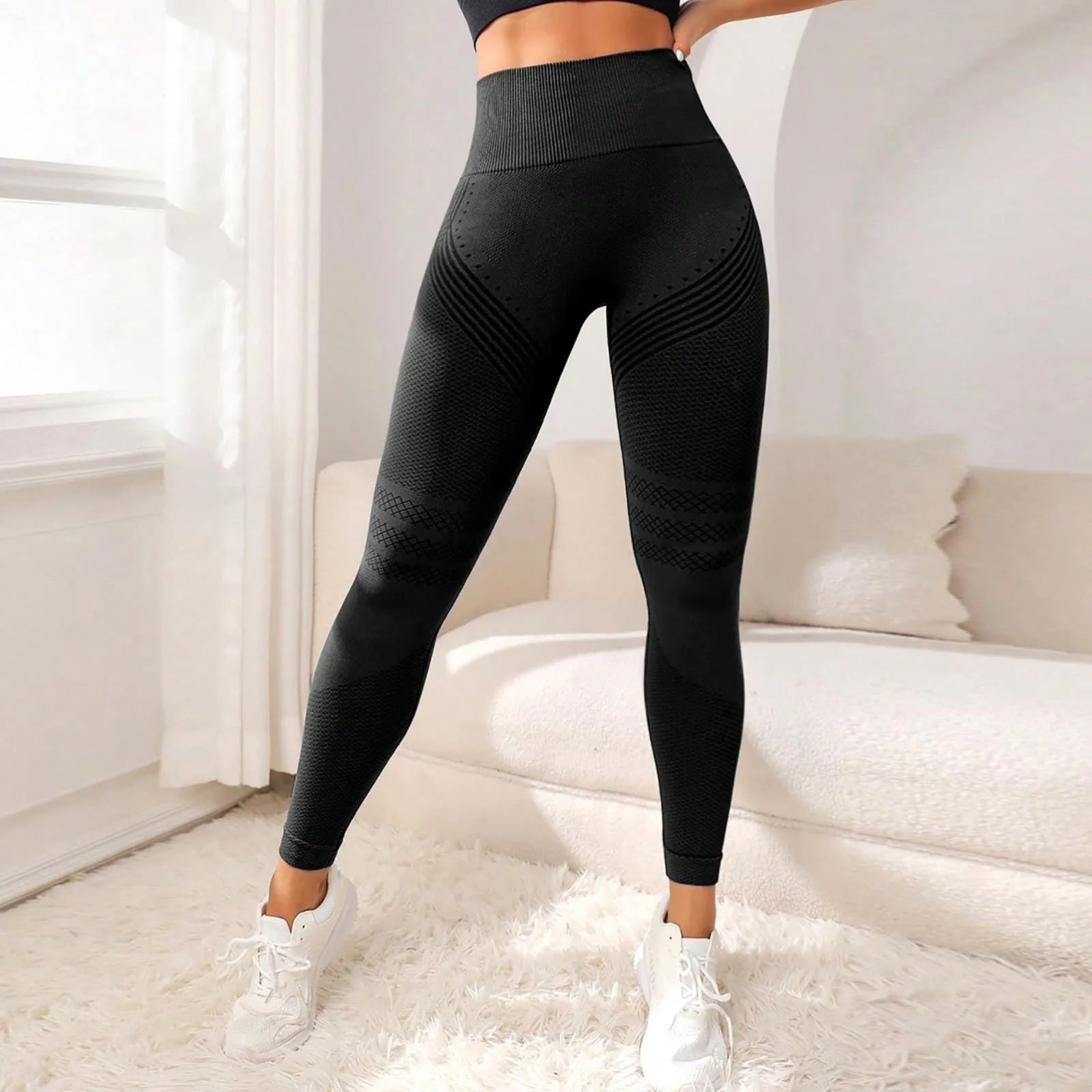 Legging Feminina de Treino com Compressão 3D, Cintura Alta e Efeito Modelador – Conforto, Estilo e Liberdade de Movimento