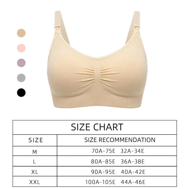 Sutiã de Amamentação Feminino Sem Aro com Fecho Frontal – Conforto, Sustentação Leve e Praticidade Diária