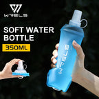 Garrafa Flexível Esportiva WRELS BPA Free – Dobrável, Leve e Ideal para Atividades ao Ar Livre