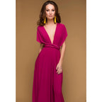 Vestido Longo Feminino Multiway Boho – Modelo Versátil com Amarrações e Caimento Elegante
